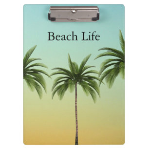 Golden Sands Sunset Coastal Boutique Office Custom Clipboard