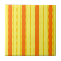 Golden Savanna African Orange & Ivory Geometric