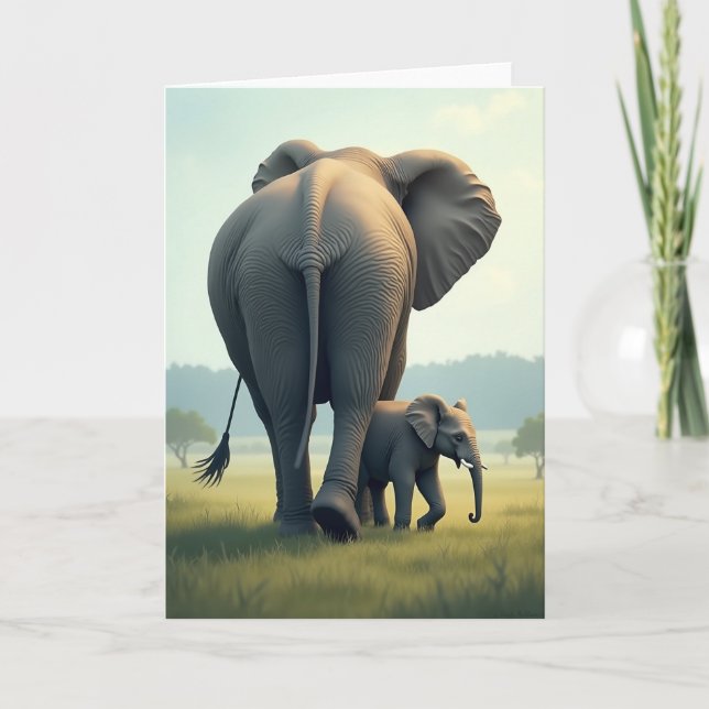 Golden Savannah Mothers Day Card (Front)