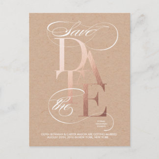 Golden Save the Date Announcement