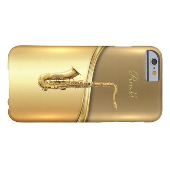 Golden Saxophone Background Iphone 6/6s Case by Pick_Up_Me at Zazzle