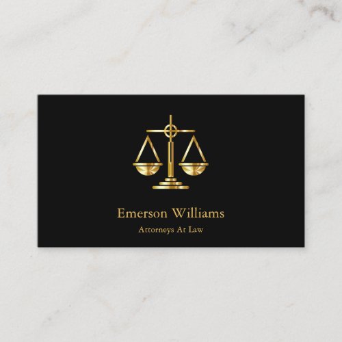 Golden Scale Attorney  Business Card