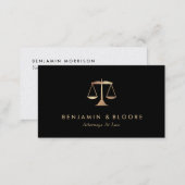 Golden Scale Attorney Business Cards (Front/Back)
