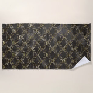Golden Scales Glam 1 Beach Towel