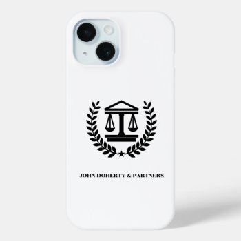 Golden Scales Of Justice Iphone 15 Case by BestCases4u at Zazzle