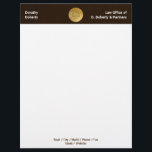 Golden Scales of Justice | LAW OFFICE Letterhead<br><div class="desc">Perfect letterhead for law firm,  lawyers,  attorneys and other legal professionals. Text can be changed and customized to your personal needs.</div>