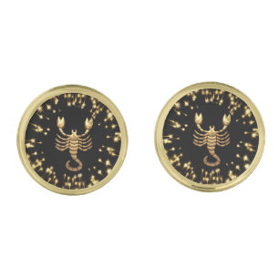 Golden Scorpio Cufflinks