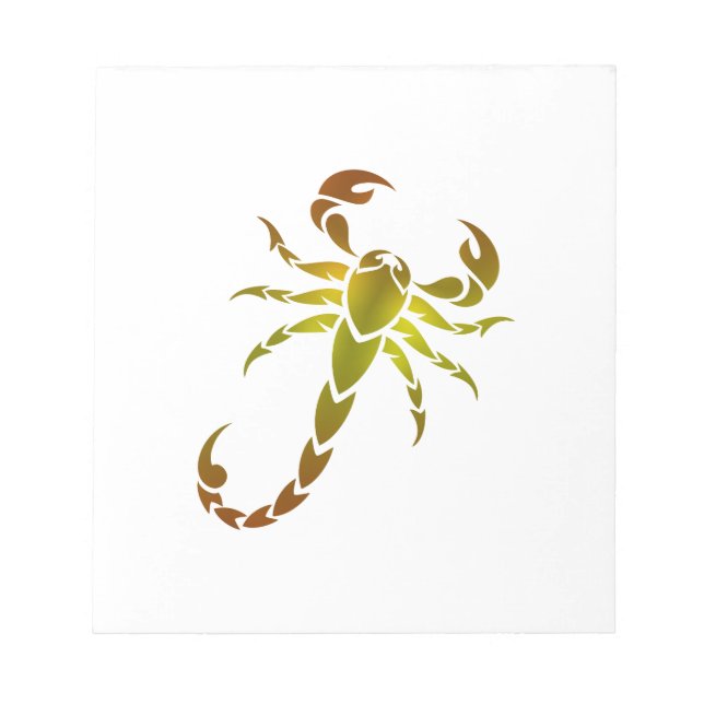 Golden Scorpion Notepad (Front)
