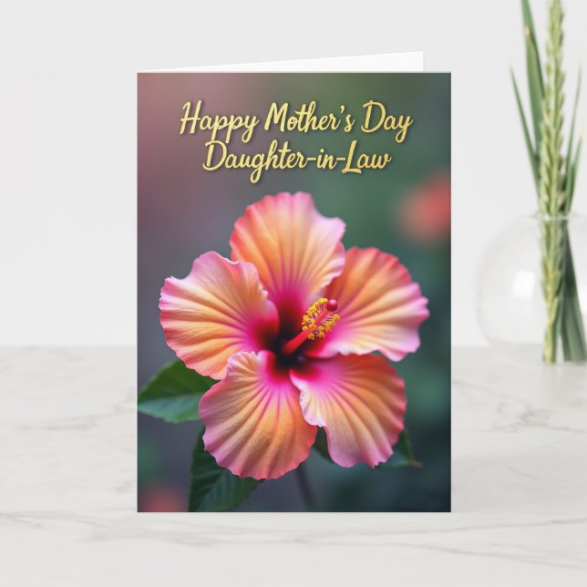 Golden Script Mothers Card (Front)