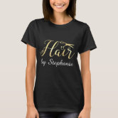 Floral Hair Shears Tee  Hair Stylist Shirt  Hair Dresser Graphic T-Shirt