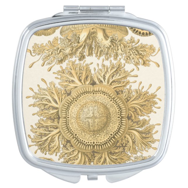 Golden Sea Creatures Compact Mirror (Front)