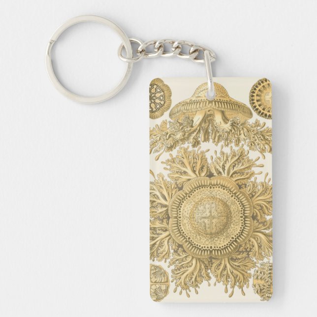 Golden Sea Creatures Keychain (Front)