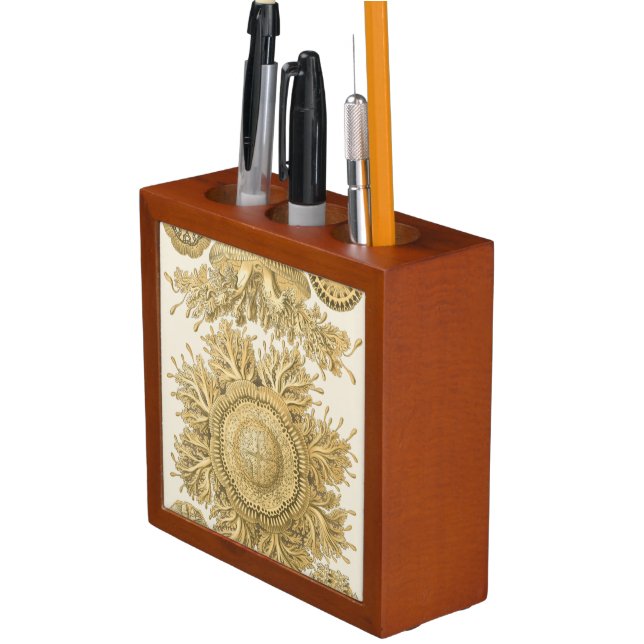 Golden Sea Creatures Pencil Holder (In Situ)