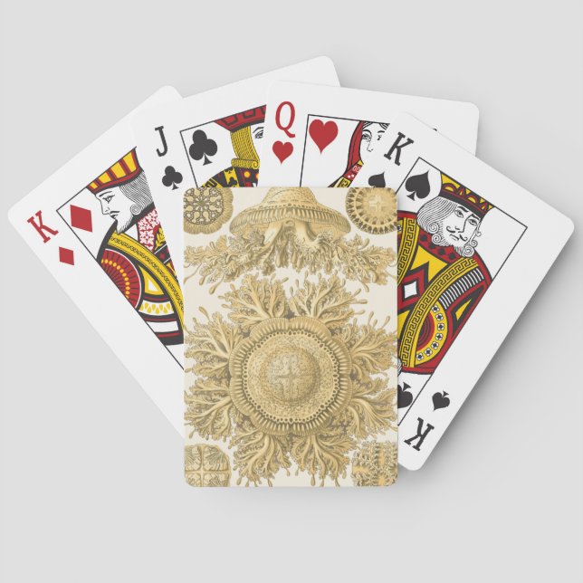 Golden Sea Creatures Poker Cards (Back)