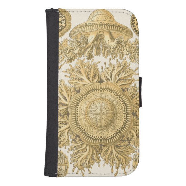 Golden Sea Creatures Samsung Galaxy Wallet Case (Front)