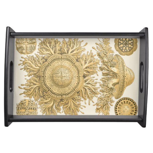 Golden Sea Creatures Serving Tray (Front)