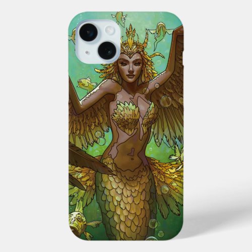 Golden Sea Guardian iPhone 15 Plus Case