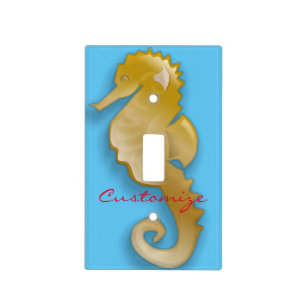 Golden Seahorse Thunder_Cove Light Switch Cover
