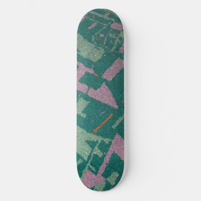 Golden Section Teal Skateboard Deck (Front)