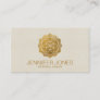 Golden Seed of life in lotus Business Card