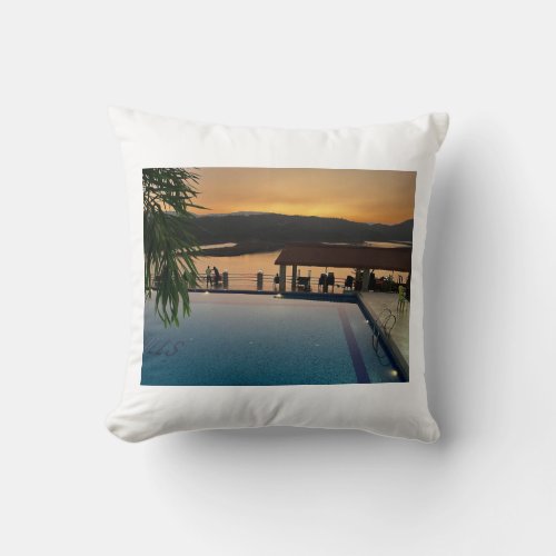 Golden Serenity Capturing the Beauty of Natures Throw Pillow