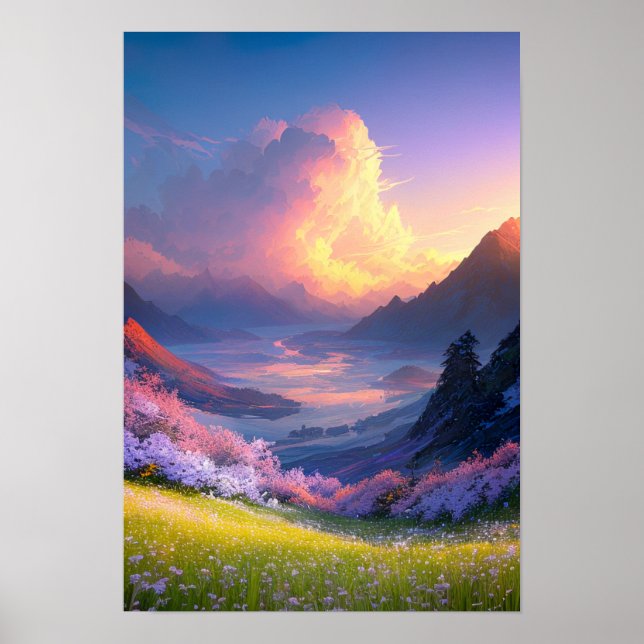 Golden Serenity Poster (Front)