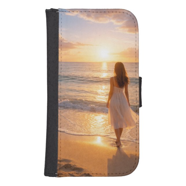 Golden Serenity Samsung Galaxy Wallet Case (Front)