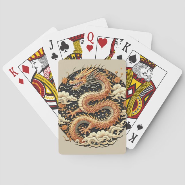 Golden Serpent Poker Cards (Back)