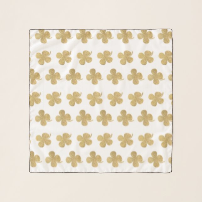 Golden Shamrock Scarf (Front)