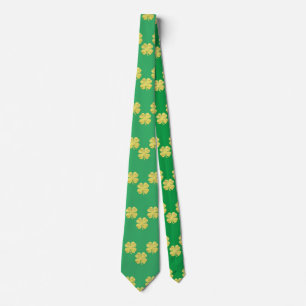 Golden Shamrocks Thunder_Cove Neck Tie