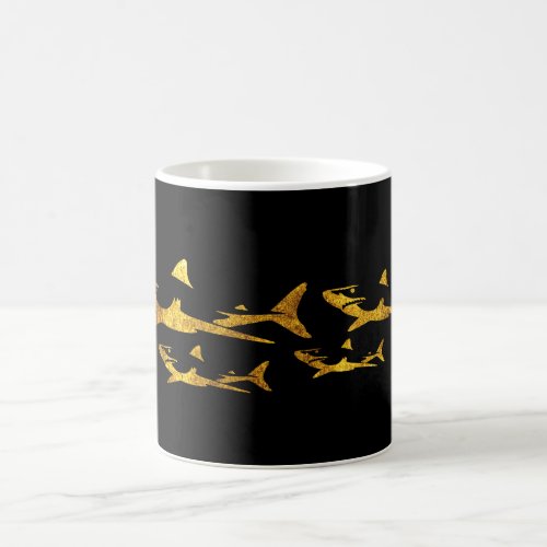 Golden Sharks Coffee Mug