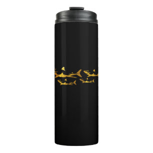 Golden Sharks Thermal Tumbler