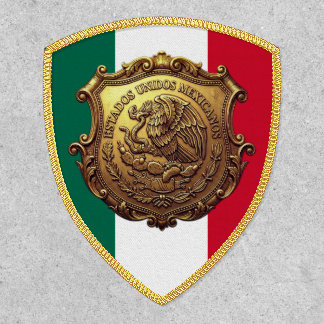 Golden Shield Mexico coat of arms Patch