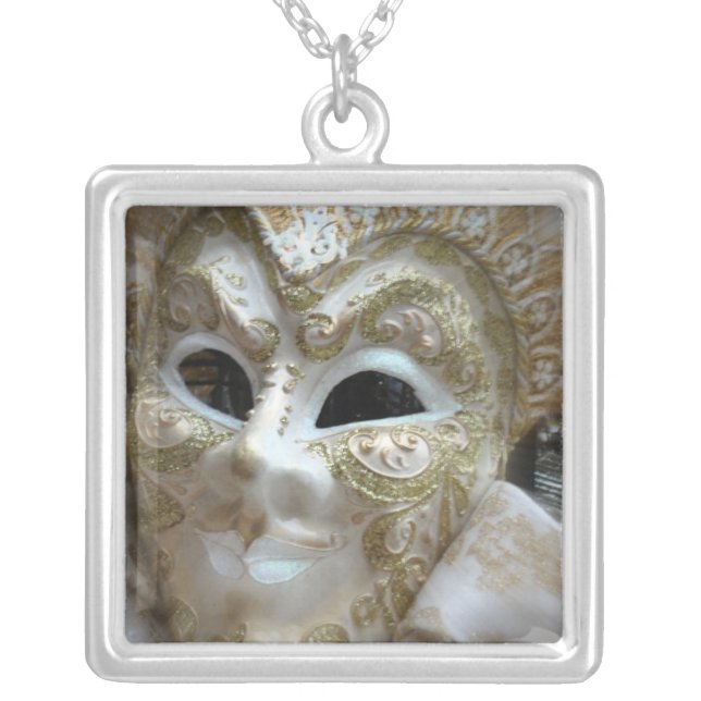 Golden Shimmers Silver Plated Necklace (Front)