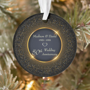 Golden Shiny Circle Ornament