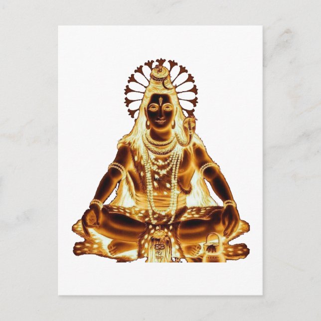 GOLDEN SHIVA POSTCARD (Front)