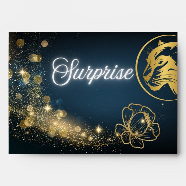 Golden Shooting Star Surprise Envelope (Front)