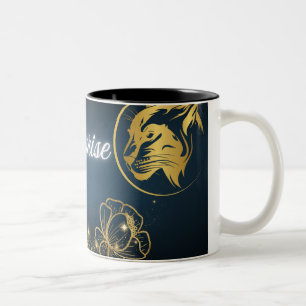 Golden Shooting Star Surprise Two-Tone Coffee Mug