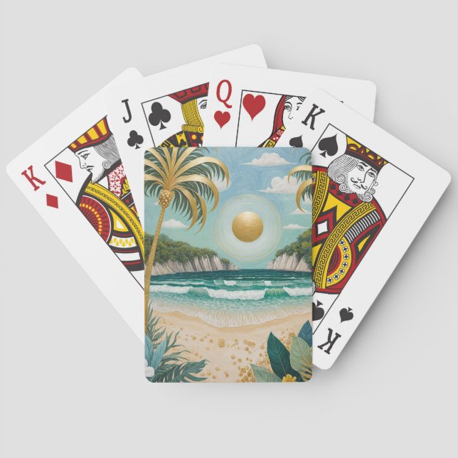 Golden Shores Poker Cards (Back)