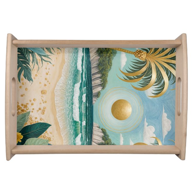 Golden Shores Serving Tray (Front)