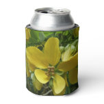 Golden Shower Tree Tropical Yellow Floral Can Cooler