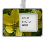 Golden Shower Tree Tropical Yellow Floral Christmas Ornament
