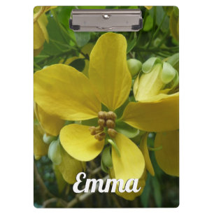Golden Shower Tree Tropical Yellow Floral Clipboard