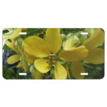 Golden Shower Tree Tropical Yellow Floral License Plate