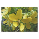 Golden Shower Tree Tropical Yellow Floral Tissue Paper