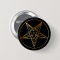 Golden sigil of Baphomet Button | Zazzle