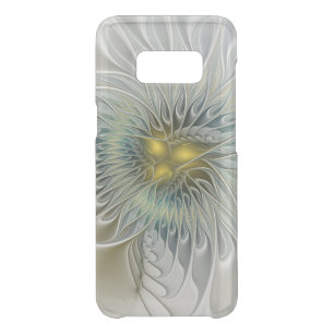 Golden Silver Flower Fantasy abstract Fractal Art Uncommon Samsung Galaxy S8 Case