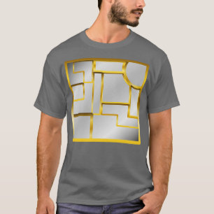 Golden Silver Geometric Mosaic Luxurious Modern Ar T-Shirt