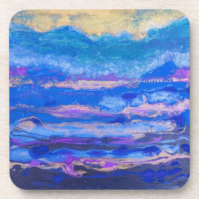 Golden Skies Beverage Coaster (Front)