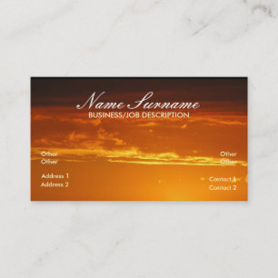 Golden Skies Business Card